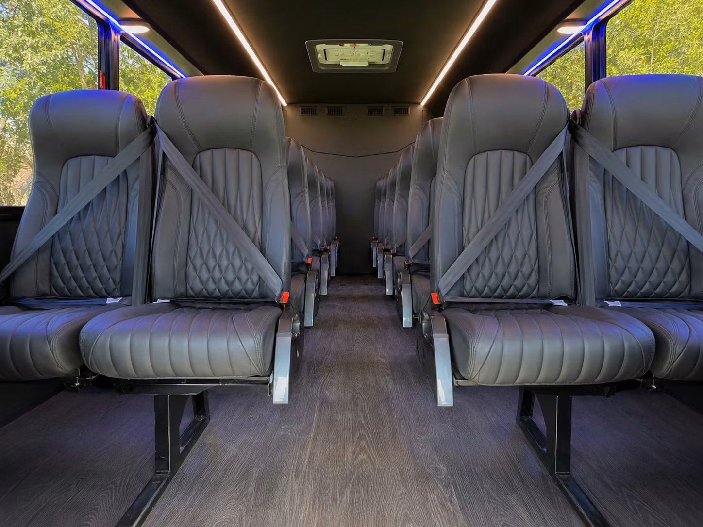 18 passenger minibus inside