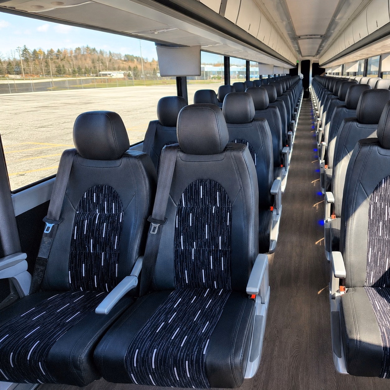 alexandria charter bus interior