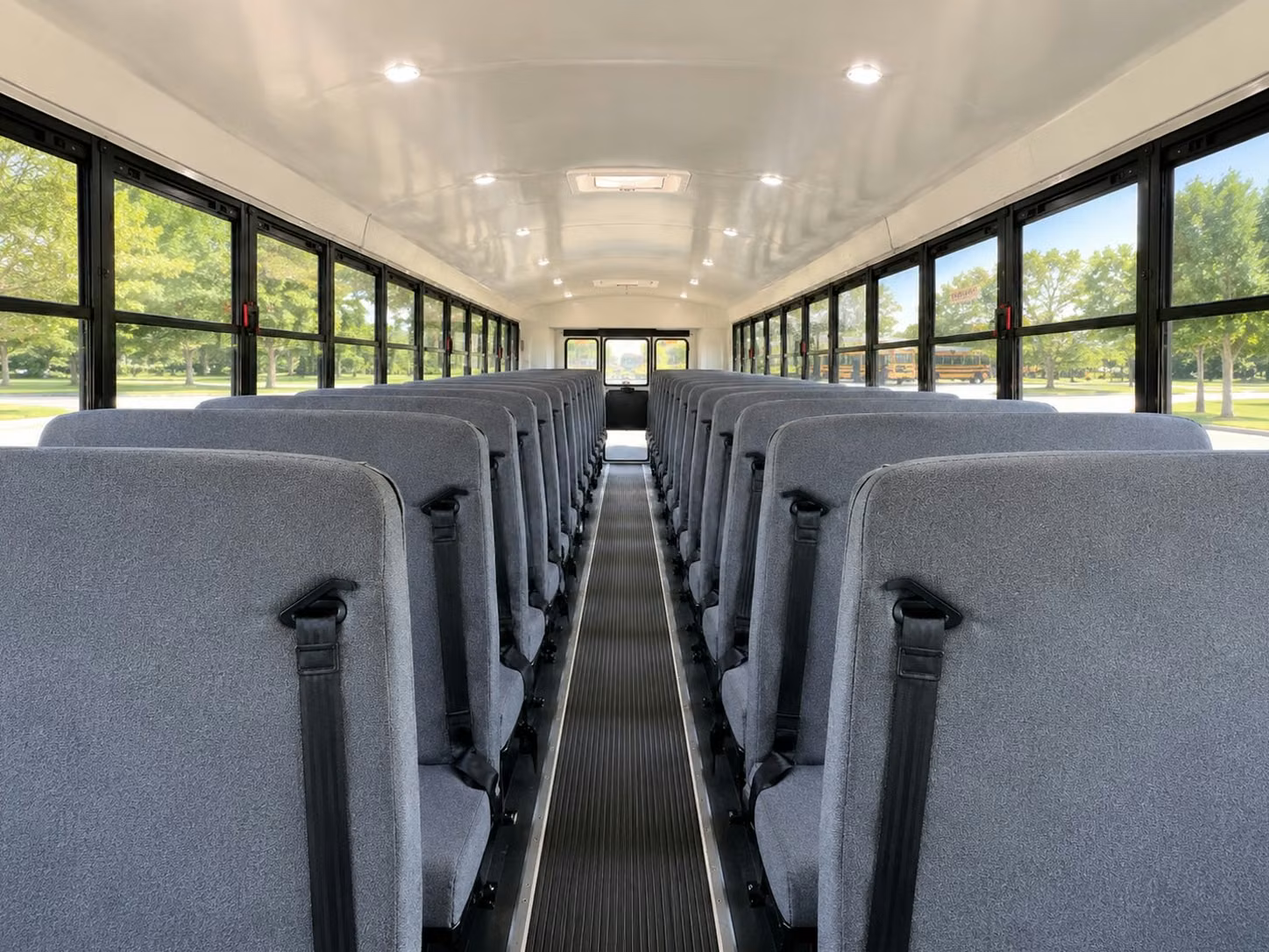 school bus inside